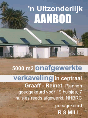 Onafgewerkte verkaveling Graaff Reinet